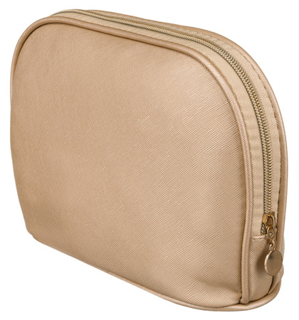 Kosmetyczka podróżna z eko skóry - Peterson, złota elegancja dla Ciebie