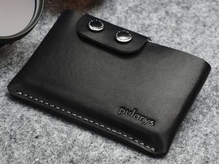 Portfel HOBBY wykonany ze skory Nomad czarny