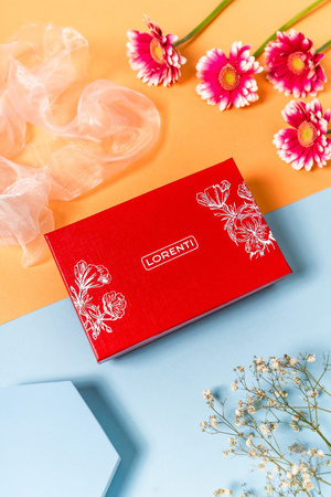 Pojemny, poziomy portfel damski ze skóry naturalnej - Lorenti