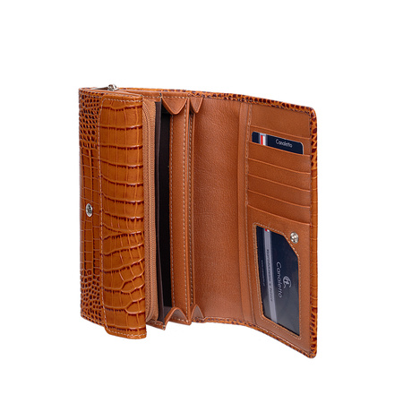 Portfel skórzany Canaletto krokodyli - elegancja z ochroną RFID