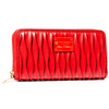 Portfel damski Peterson w czerwonym kolorze z dużą przestrzenią