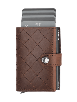 Portfel HIKER - CHIC Decor wykonany z garbowanej skóry Nomad brązowy