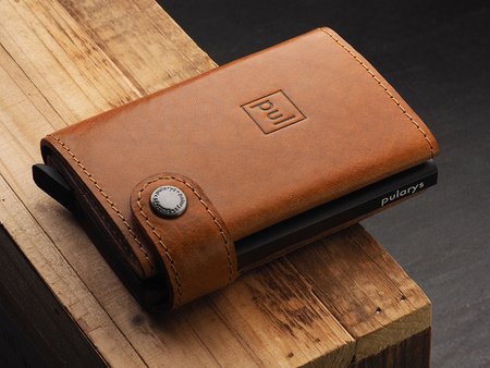 Portfel SOLO Max wykonany z roślinnie garbowanej skóry Nomad koniak