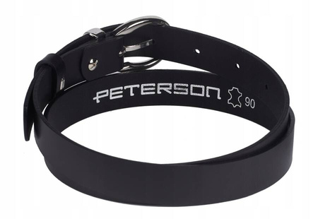 Minimalistyczny pasek z zaokrągloną klamrą - Peterson 90