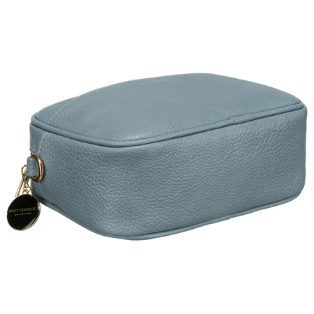 Listonoszka damska crossbody niebieska z paskiem eko skóry Peterson