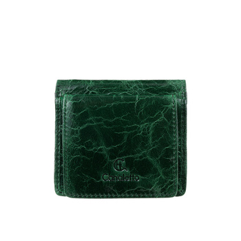 Portfel damski Canaletto z zielonej skóry licowej - elegancja i styl