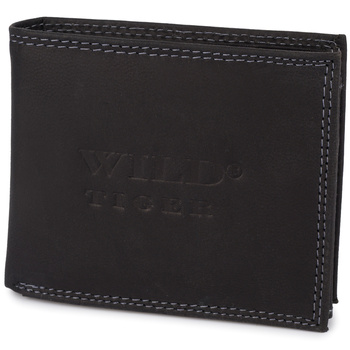 Portfel męski mały Wild Tiger - czarny