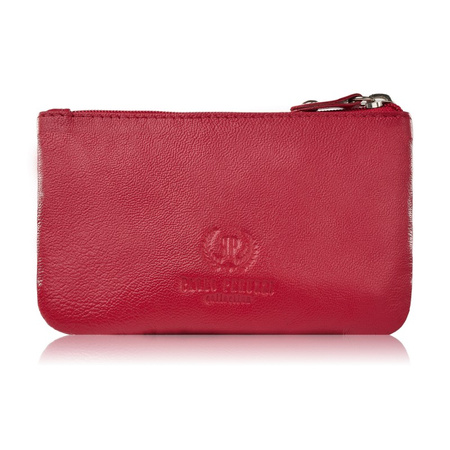 Etui na okulary, etui na klucze i breloczek zestaw prezentowy w kolorze czerwonym Paolo Peruzzi ZUP-121-RD