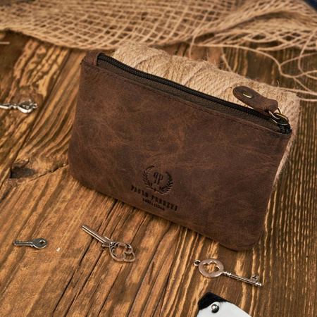Zestaw prezentowy ZUP-40-BR portfel damski skórzany T-12 etui T-51