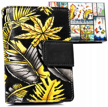 Duży, pionowy portfel damski ze skóry naturalnej - Rovicky