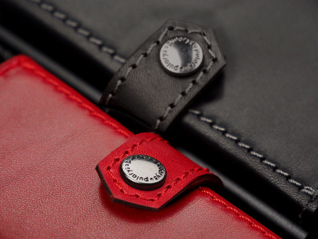 Portfel HIKER Go wykonany z roślinnie garbowanej skóry Nomad czarny