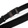 Skórzany pasek męski ELITE czarny 105-cm