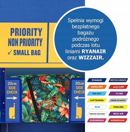 Plecak-torba podróżna z uchwytem na walizkę - Peterson