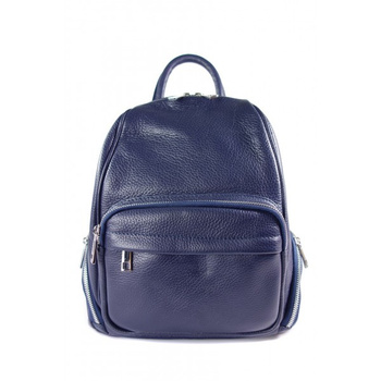 Elegancki poręczny plecak Vera Pelle Granatowy  VP344BS