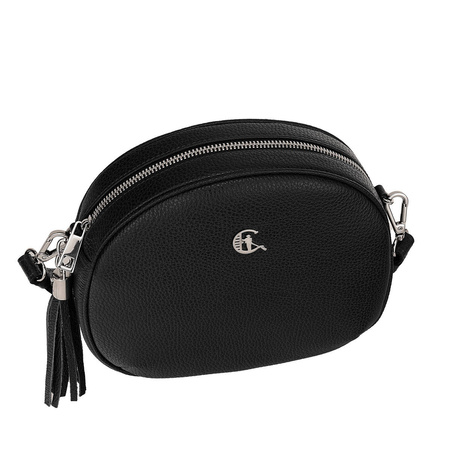 Torebka listonoszka Canaletto ze skóry naturalnej - czarna elegancja