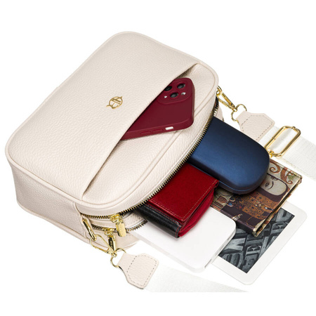 Torebka listonoszka crossbody z kieszeniami na suwak - Rovicky-