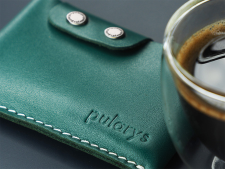 Portfel HOBBY wykonany ze skóry Italia zielony