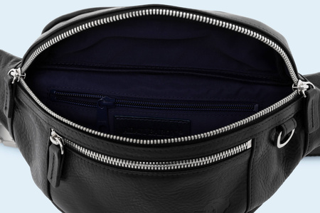 Skórzana nerka - Verity waist bag black