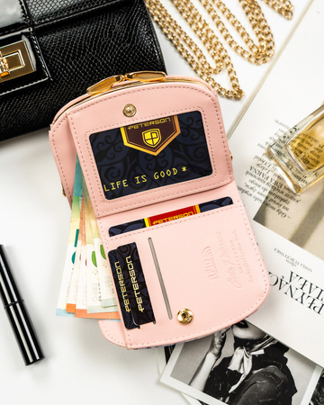 Portfel damski w kwiatowy wzór ze skóry ekologicznej - Peterson