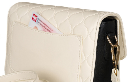 Elegancka, pikowana listonoszka crossbody - David Jones