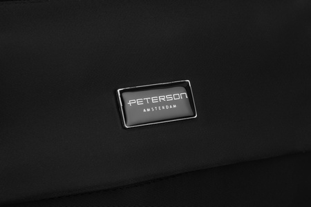 Elegancki plecak damski miejski w czarnym kolorze - Peterson