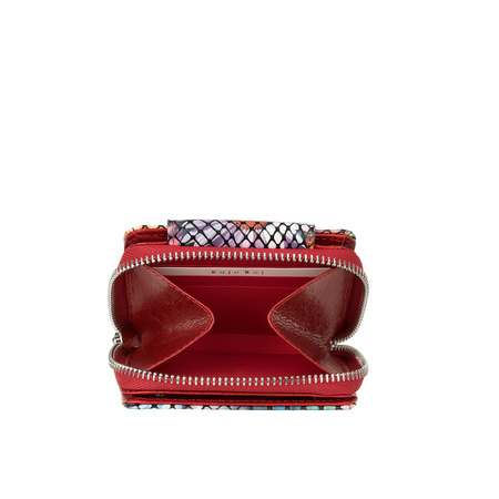 Portfel skórzany BajuBaj - elegancki, dwustronny, kolorowy design