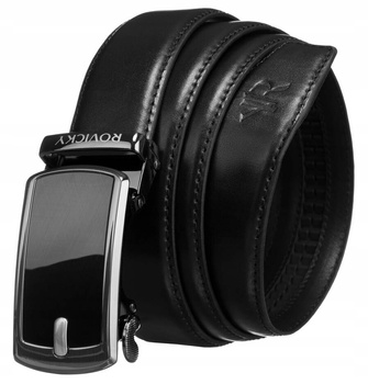 Skórzany pasek męski z automatyczną klamrą - Rovicky 95