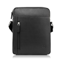 Saszetka męska skórzana czarna Paolo Peruzzi T-119-BL