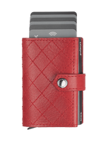 Portfel HIKER - CHIC Decor wykonany z garbowanej skóry Nomad czerowny