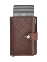 Portfel HIKER - CHIC Decor wykonany z garbowanej skóry Nomad brązowy