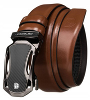 Pasek męski ze skóry naturalnej z automatyczną klamrą - Peterson 105