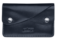 Portfel RETRO wykonany z roślinnie garbowanej skóry Nomad granatowy