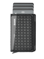 Portfel KANGOO - PEPIT Decor wykonany z delikatnej skóry Italia czarny