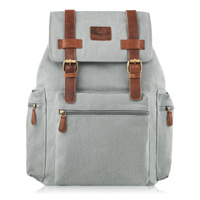 Plecak męski Paolo Peruzzi SI-02-BU, pojemny, szary, modny