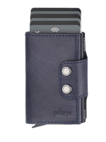 Portfel DOPPIO wykonany ze skóry Nomad granatowy
