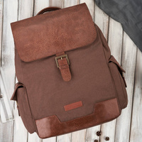 Plecak męski brązowy do szkoy A4 na laptopa plecak podróny wegaski Paolo Peruzzi E-21-BR