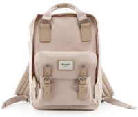 Plecak beżowy z kieszenią na laptopa - stylowy Himawari