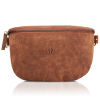 Saszetka damska skórzana vintage Paolo Peruzzi T-36-LB jasnobrązowa