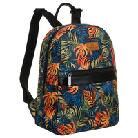 Plecak miejski damski Rovicky w roślinny wzór, na regulowanych szelkach