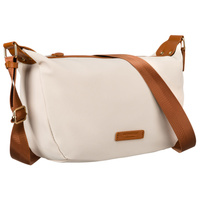 Listonoszka damska nylonowa w brązowo-beżowym kolorze - Peterson