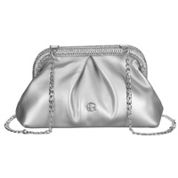 Kopertówka damska srebrna ze skóry ekologicznej - Rovicky