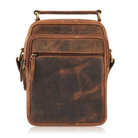 Praktyczna saszetka na ramię skórzana T-22-HBR