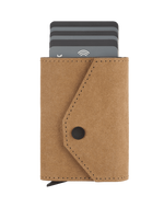 Portfel PORTER Go wykonany z wodoodpornego papieru Wash Paper beżowy