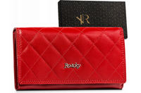 Duży, skórzany portfel damski z systemem RFID — Rovicky