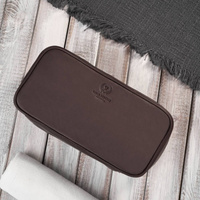 Kosmetyczka podróna skórzana ciemnobrązowa Paolo Peruzzi AY-12-BR