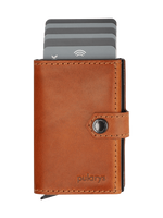 Portfel HIKER Go wykonany z roślinnie garbowanej skóry Nomad koniak