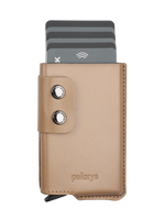 Portfel FUNKY wykonany ze skóry Italia beżowy