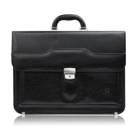 Aktówka męska skórzana Paolo Peruzzi S-45-BL z paskiem na ramię