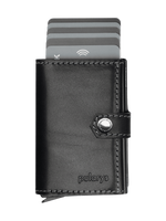 Portfel HIKER wykonany z roślinnie garbowanej skóry Nomad czarny