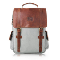 Plecak na laptopa męski canvas do pracy miejski weekendowy Paolo Peruzzi SI-01-BU